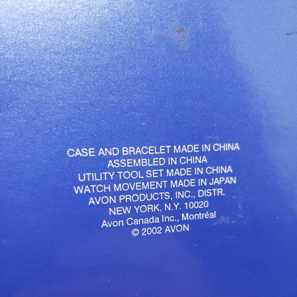 2002 Avon Quartz‎ Watch & Multi-Function Knife Gift Box Set / BRAND NEW